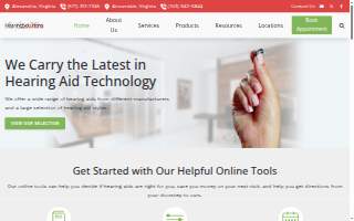Cosmetic Hearing Solutions website