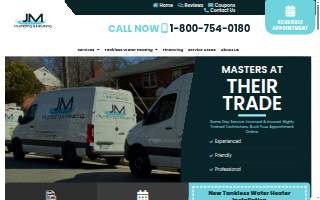 JM Plumbing & Heating website