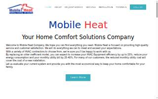 Mobile Heat HVAC website