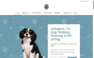 Arlington Dog Nanny website