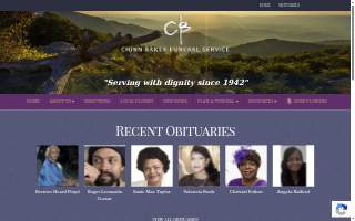 Chinn Baker Funeral Service website