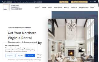 Comfort Property Management website