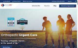 Ortho OIC Orthopedic Immediate Care website