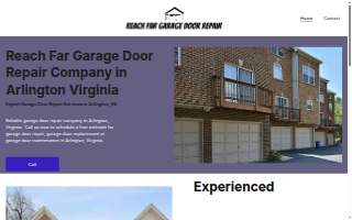 Reach Far Garage Door Repair of Arlington website