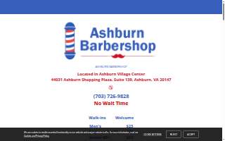Ashburn Barber Shop website