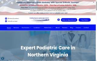 Ashburn Foot and Ankle Center website