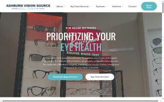 Ashburn Vision Source website