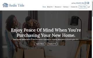 Aedis Title website