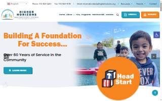 Higher Horizons Early Head Start - 7 Corners website