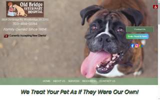 Old Bridge Veterinary Hospital of Bailey's Crossroads website