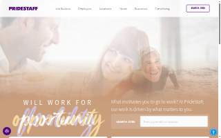 PrideStaff website