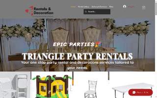 Triangle Party Rentals LLC of Bailey's Crossroads website