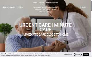 Xcel Urgent Care website