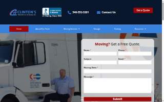 Clinton's Transfer & Storage Inc. of Blacksburg website