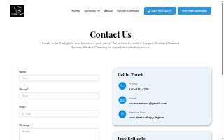 Clouded Spaces Window Cleaning LLC website
