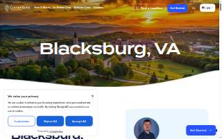Cornerstone Caregiving of Blacksburg website