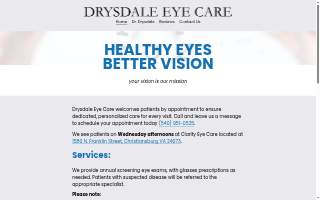 Drysdale Eye Care website