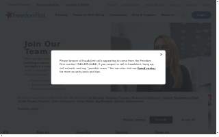 Freedom First Credit Union website