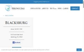 Heritage Hall Blacksburg website