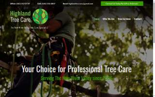 Highland Tree Care, LLC of Blacksburg website