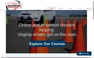 Academic Driving School of Bon Air website