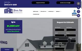 Bon Air Exteriors website
