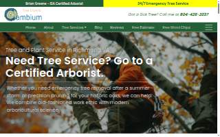 Cambium Tree Services website