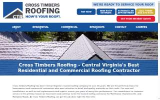 Cross Timbers Roofing website