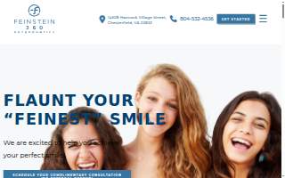 Feinstein 360 Orthodontics website