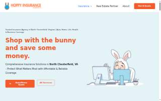 Hoppy Insurance Agency website