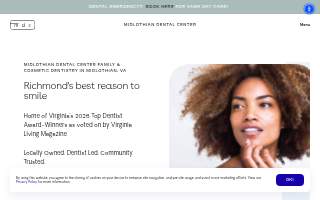 Midlothian Dental Center of Bon Air website