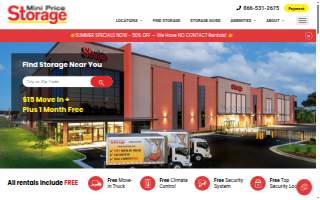 Mini Price Storage website