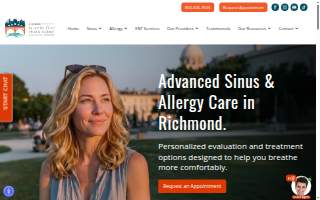 Richmond Breathe Free Sinus & Allergy Centers of Bon Air website