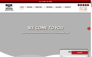 RVA Mobile Auto Detail Services website