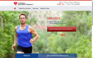 Cardiology Specialists of Virginia website