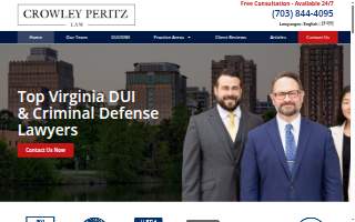 Crowley Peritz Law website