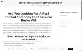 Holiday Termite & Pest Control website