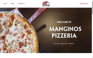 Manginos Pizza website