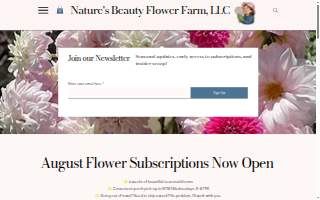 Nature’s Beauty Flower Farm, LLC website