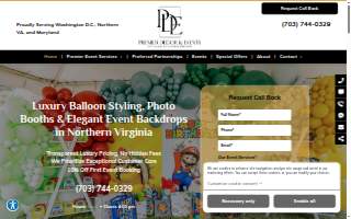 Premier Decor & Events of Burke website