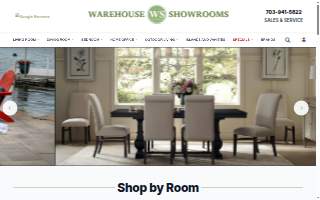 Warehouse Showrooms Furniture of Burke website