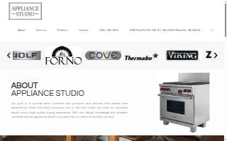 Appliance Studio, Inc. of Cave Spring website