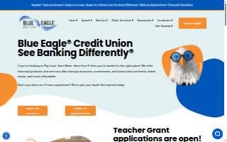 Blue Eagle Credit Union website