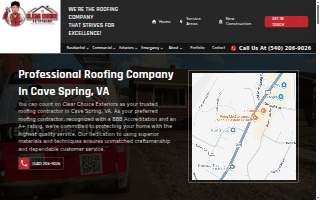 Clear Choice Exteriors website