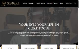 Magnolia Eye Center website
