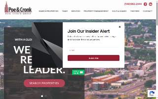 Poe & Cronk Real Estate Group of Cave Spring website