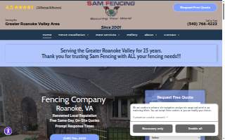 Sam Fencing website