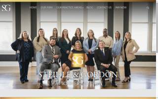 Steidle & Gordon Law Firm website