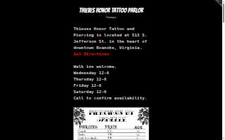 Thieves Honor Tattoo of Cave Spring website