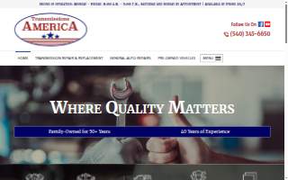 Transmissions America website